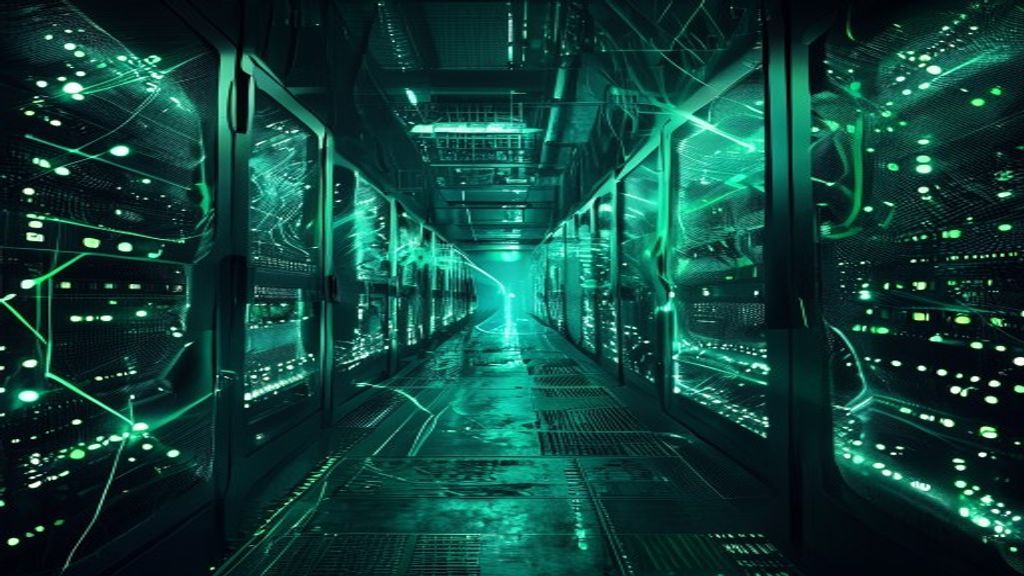 An ominous digital lock representing a hidden backdoor